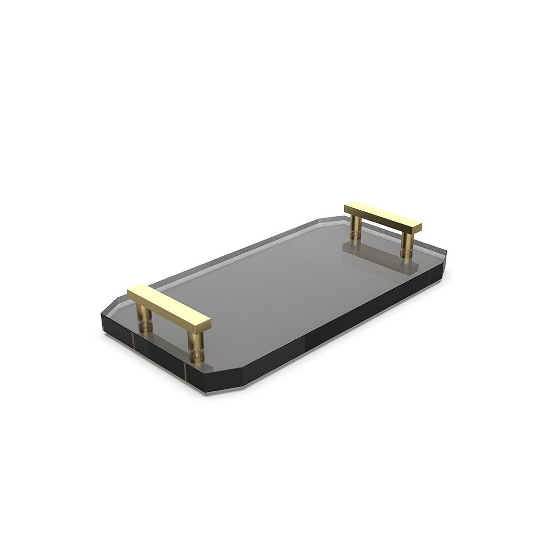 Decor Walther, Tabletts KRISTALL KR TAB, Gold Matt 24 Karat