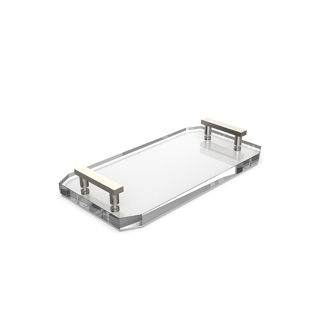 Decor Walther, Tabletts KRISTALL KR TAB, Nickel Satiniert