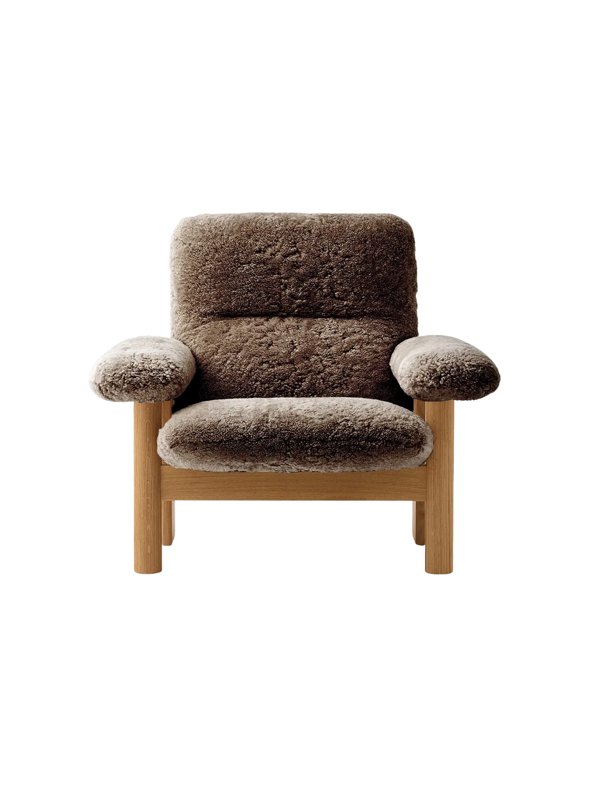 Audo Copenhagen, Brasilia Lounge Chair, Schaffell