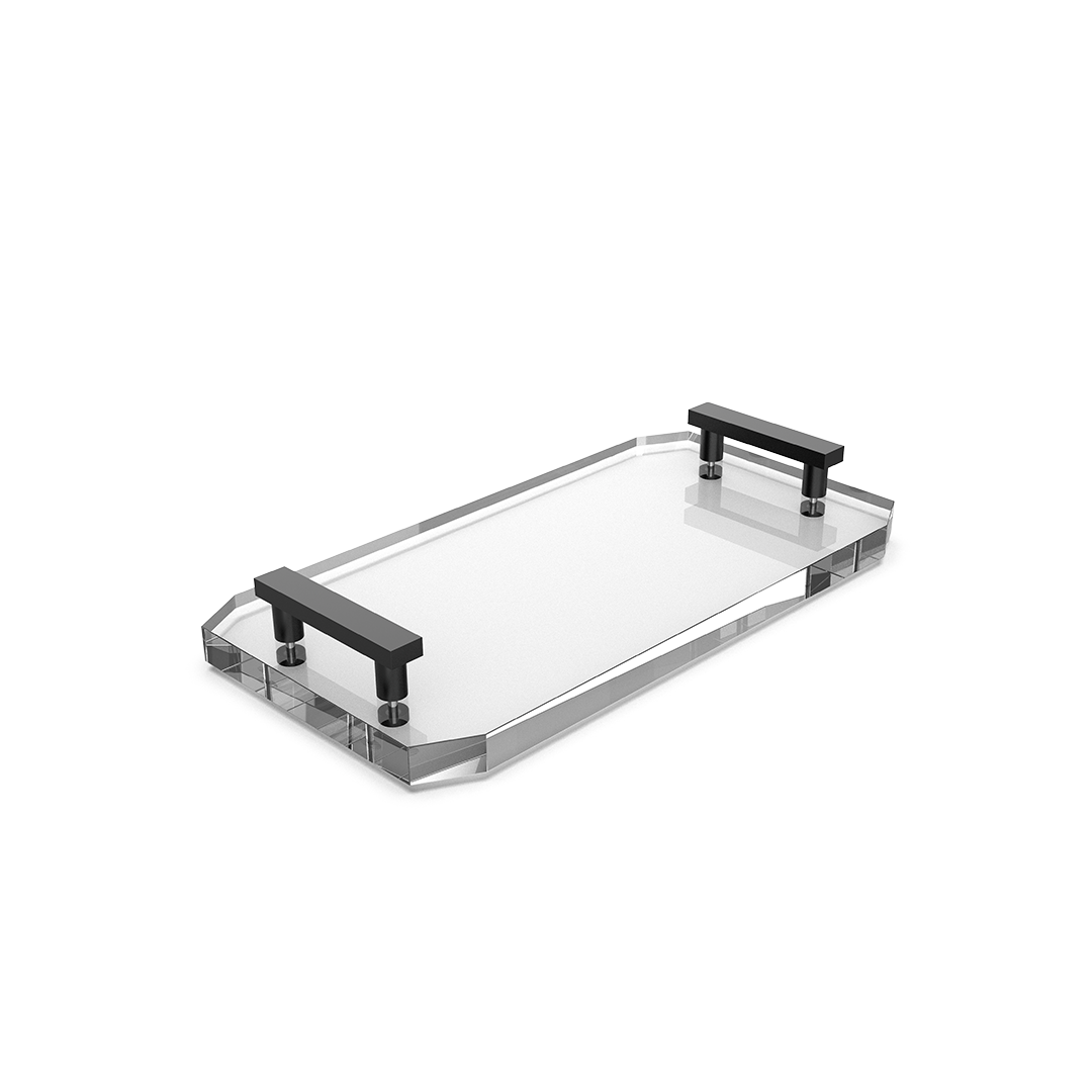 Decor Walther, Tabletts KRISTALL KR TAB, Schwarz matt
