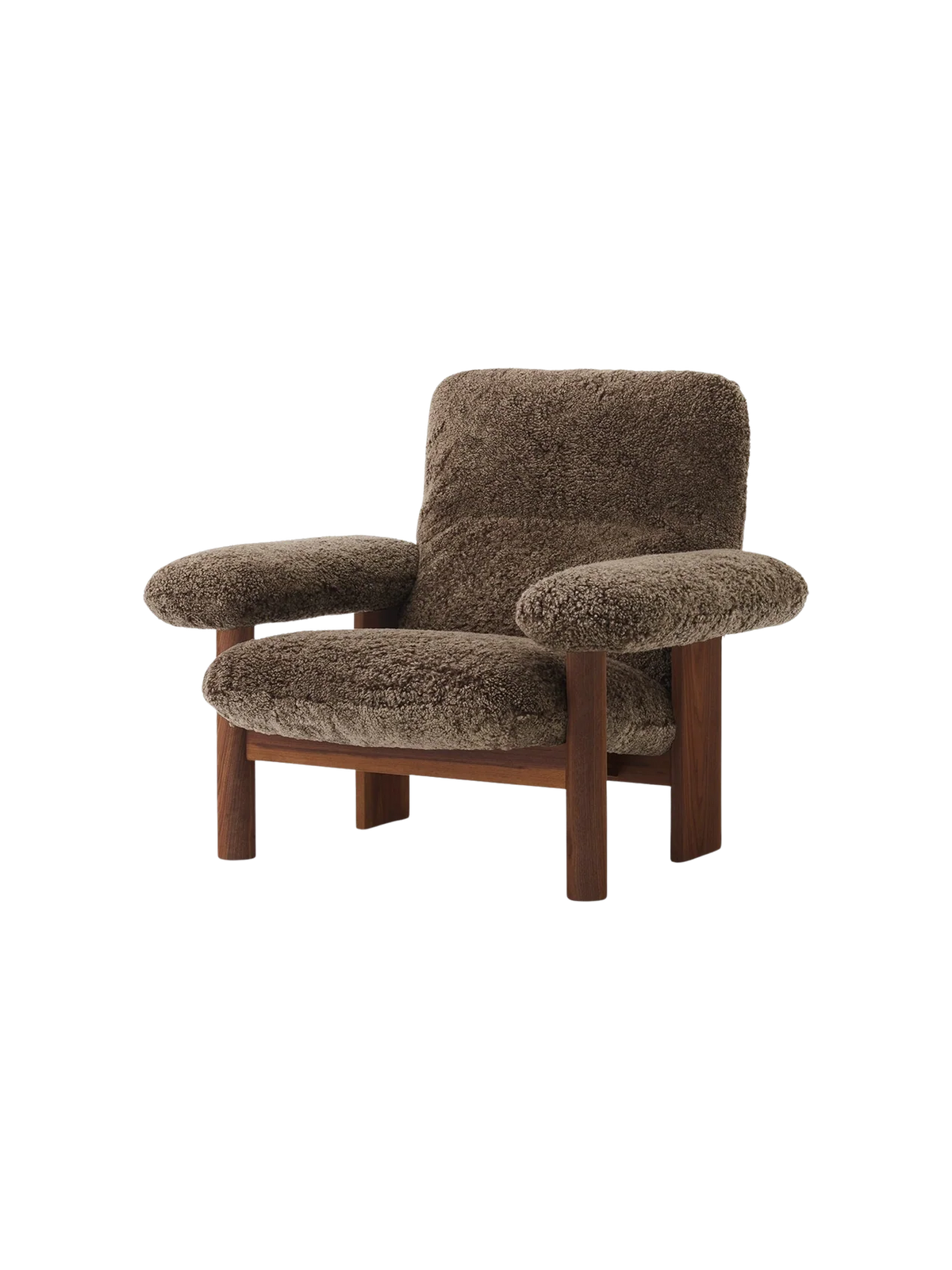 Audo Copenhagen, Brasilia Lounge Chair, Schaffell