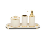 PINETTI Olimpia Badezimmer-Set Gold, rund