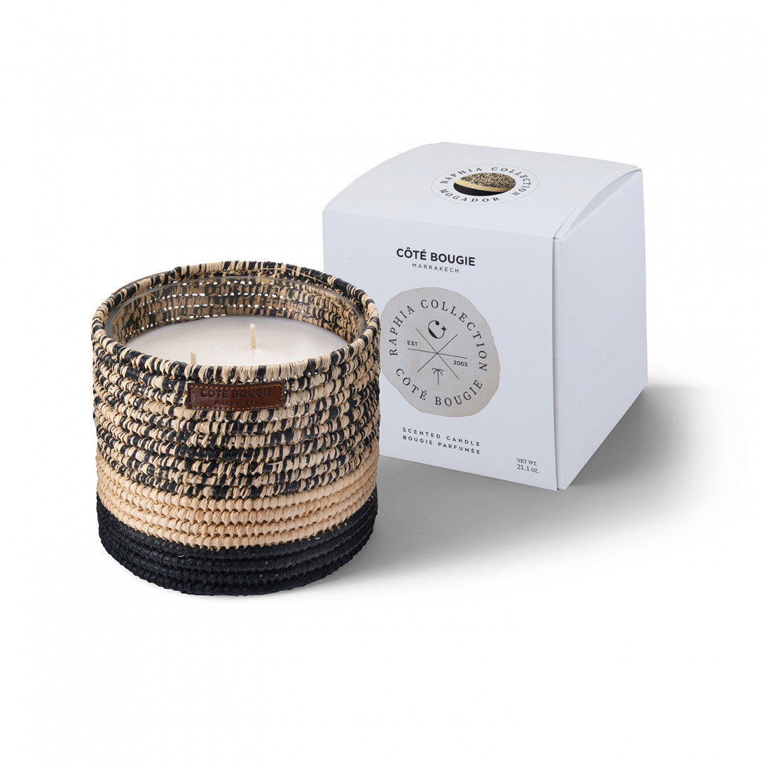Duftkerze Raffia, Mogador Noir