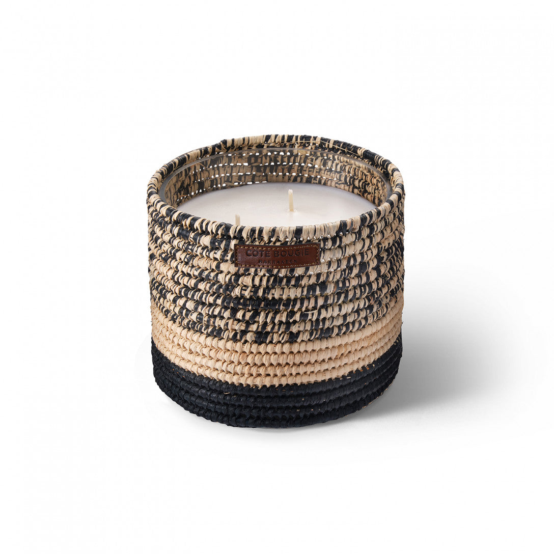 Duftkerze Raffia, Mogador Noir