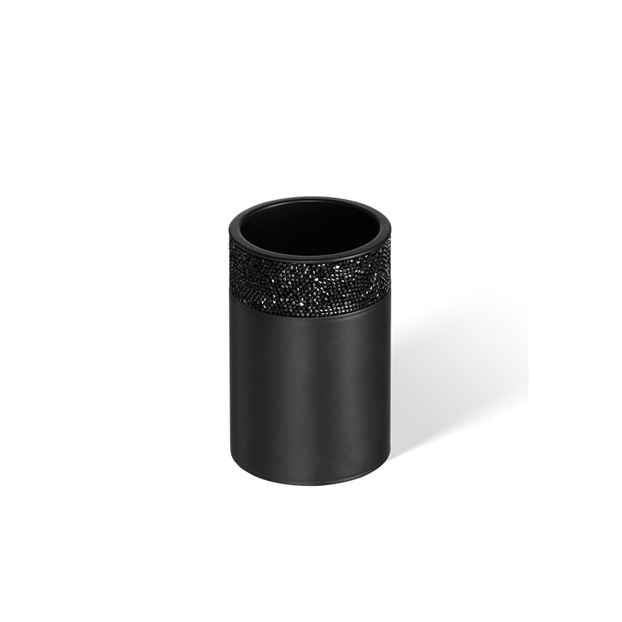 Decor Walther Swarovski Rocks Behälter mit Deckel in Schwarz