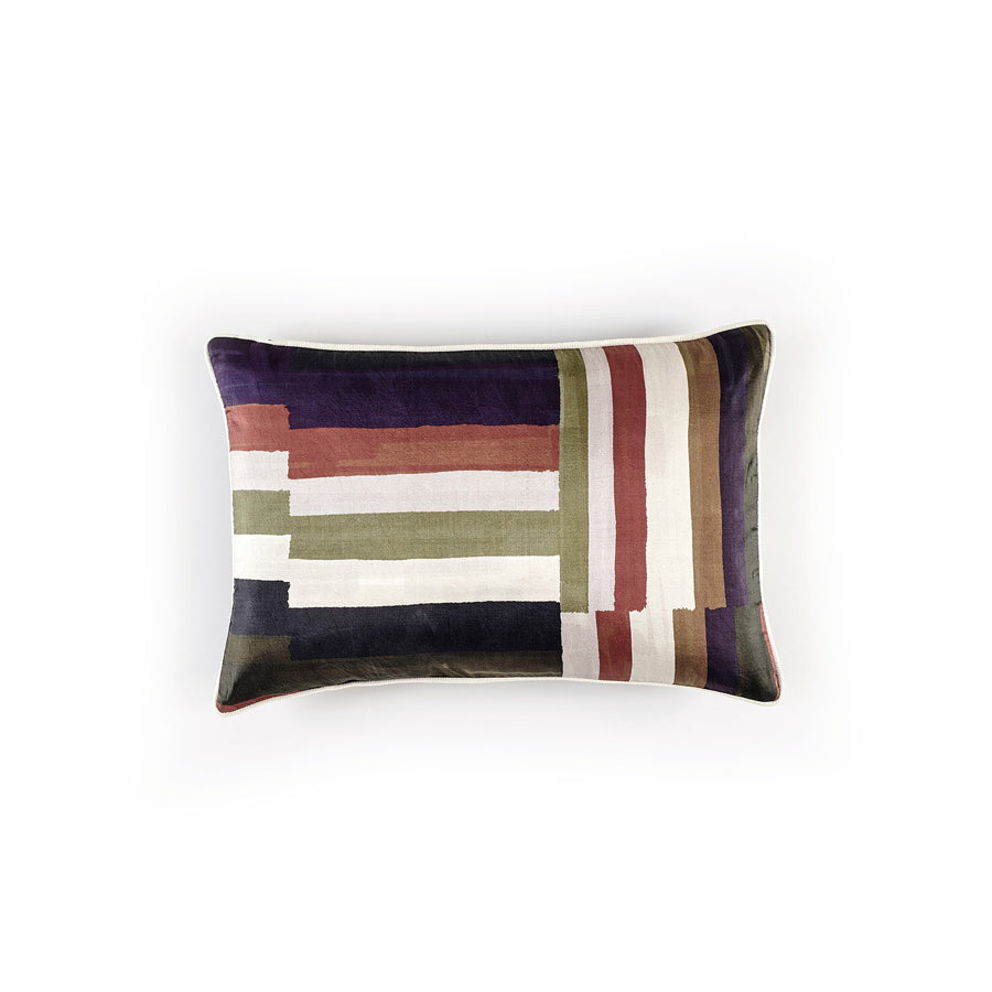 Elitis-Kissen-Dedale-Caramel-cuivre-30x45