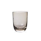 Louise Roe Wasserglas aus Kristallglas in dunklem Grau
